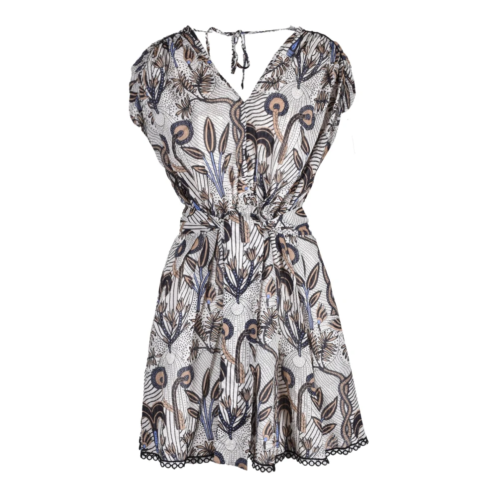 Ottod'Ame Katoenen jurk voor vrouwen Gray Dames