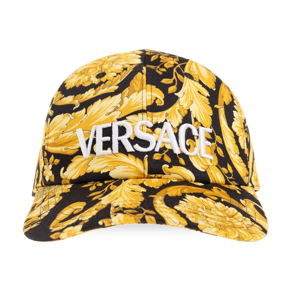 Versace Baseballpet met logo Yellow Heren