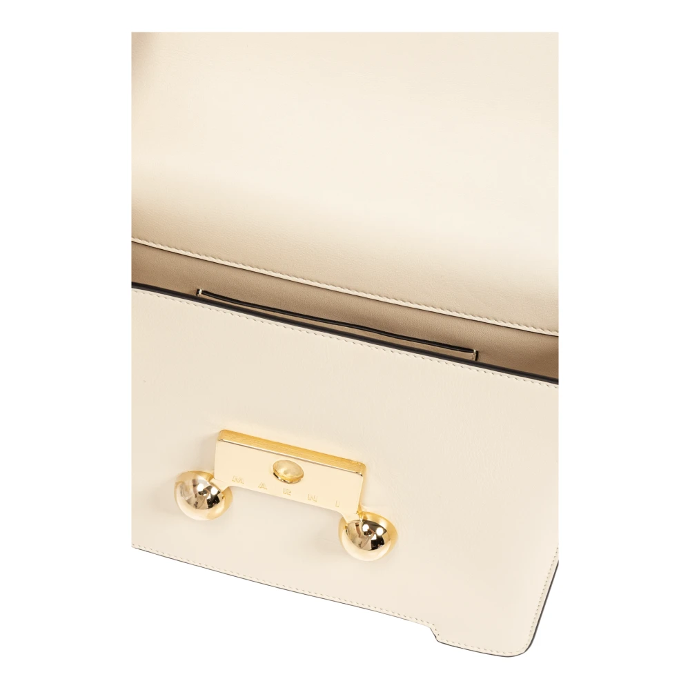 Marni Schoudertas Trunkaroo Medium Beige Dames