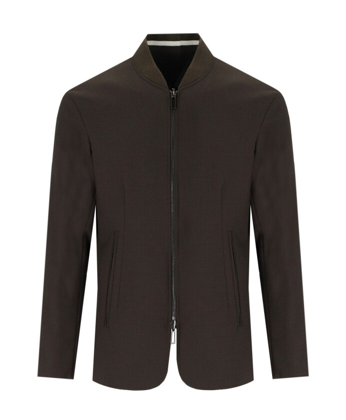 veste-bleue-reversible-laine-nylon