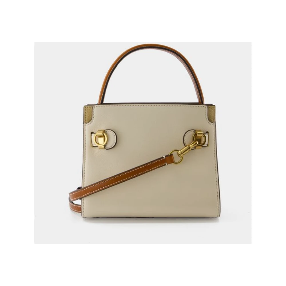 TORY BURCH Kleine Dubbele Tas in Neutraal Crème Beige Dames