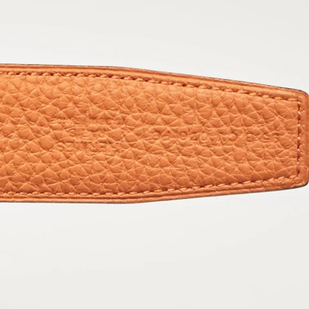 Hermès Vintage Pre-owned Leather belts Black Heren