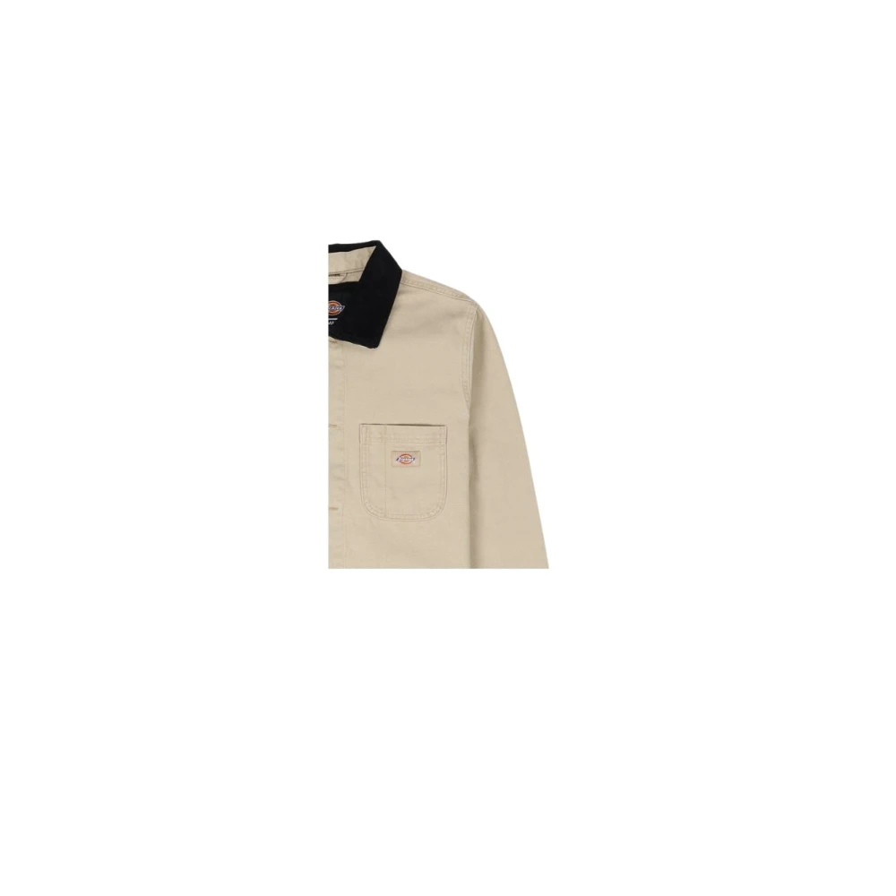 Dickies Canvas Werkjas met Moderne Details Beige Heren