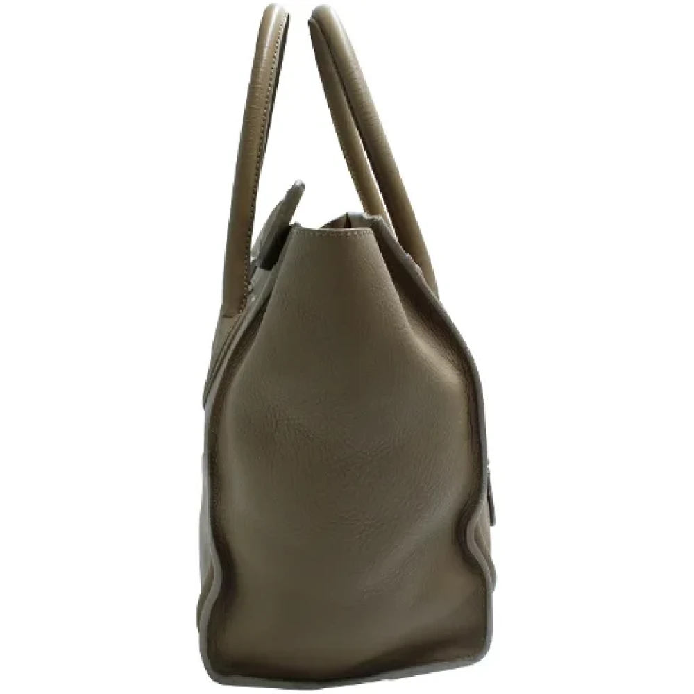 Celine Vintage Pre-owned Leather celine-bags Brown Dames