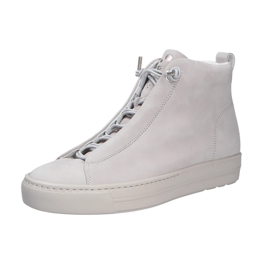 Paul Zachte Nubuck Leren Sneaker Dames Schoenen Grijs