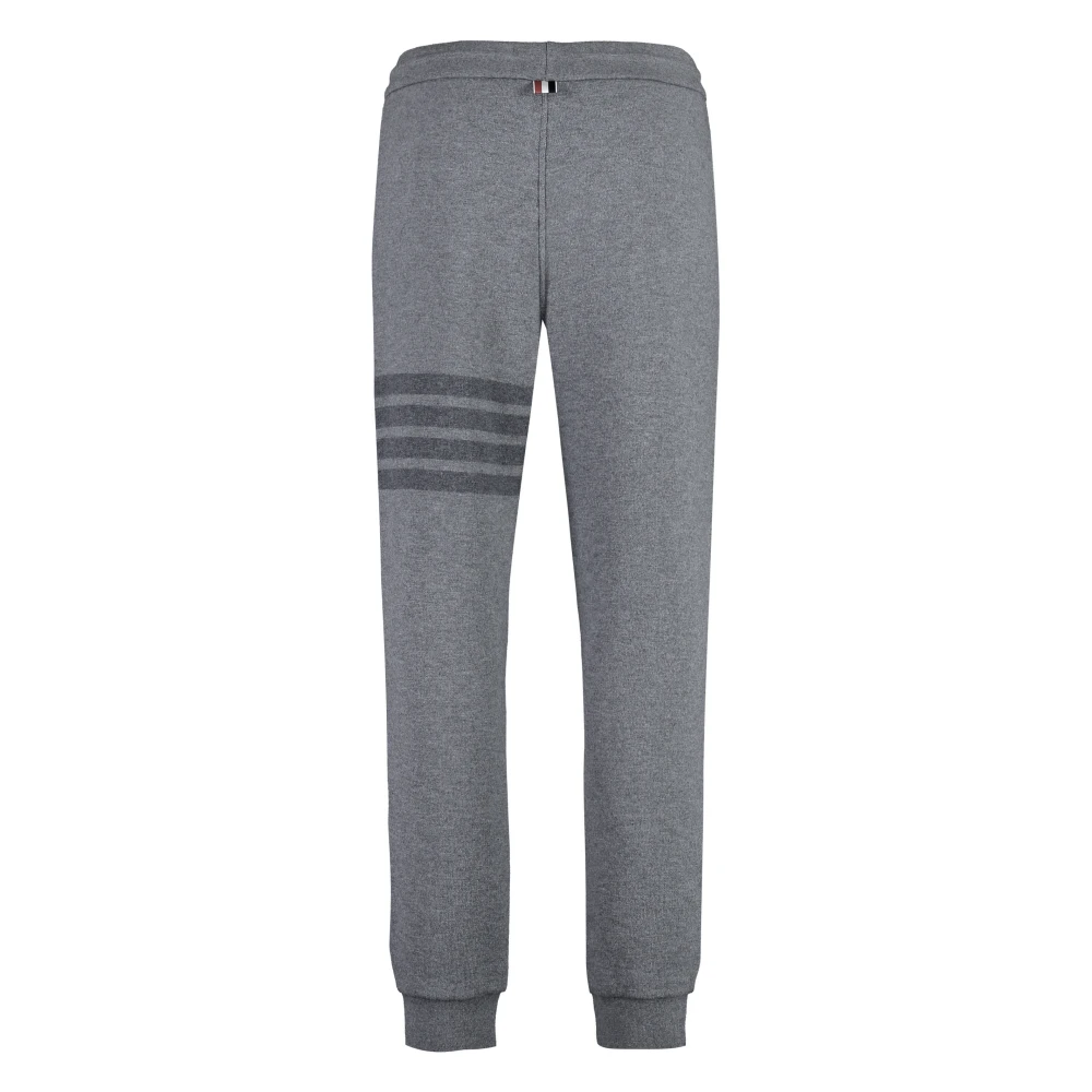 Thom Browne Gestreepte Virgin Wool Track Pants Gray Heren