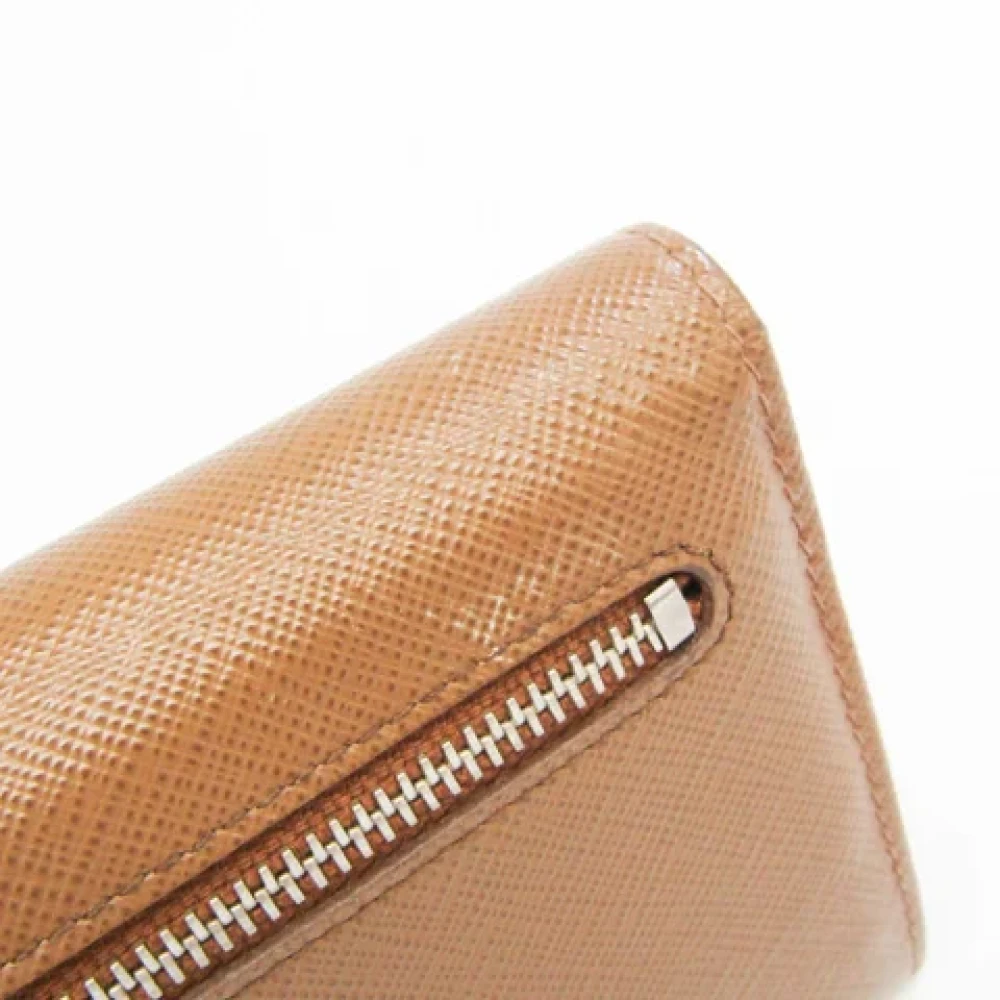 Prada Vintage Pre-owned Leather wallets Brown Dames