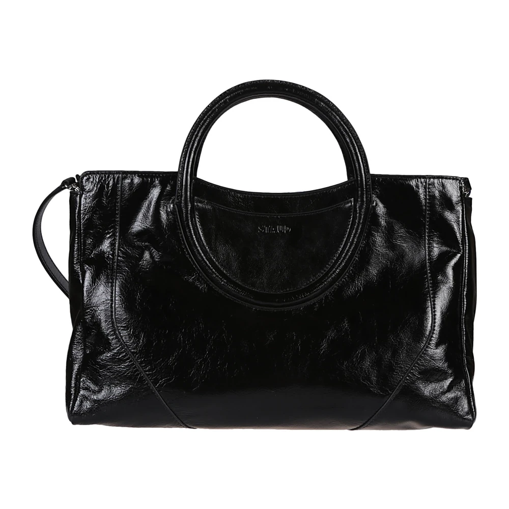 Staud Stijlvolle Satchel Tas Black Dames