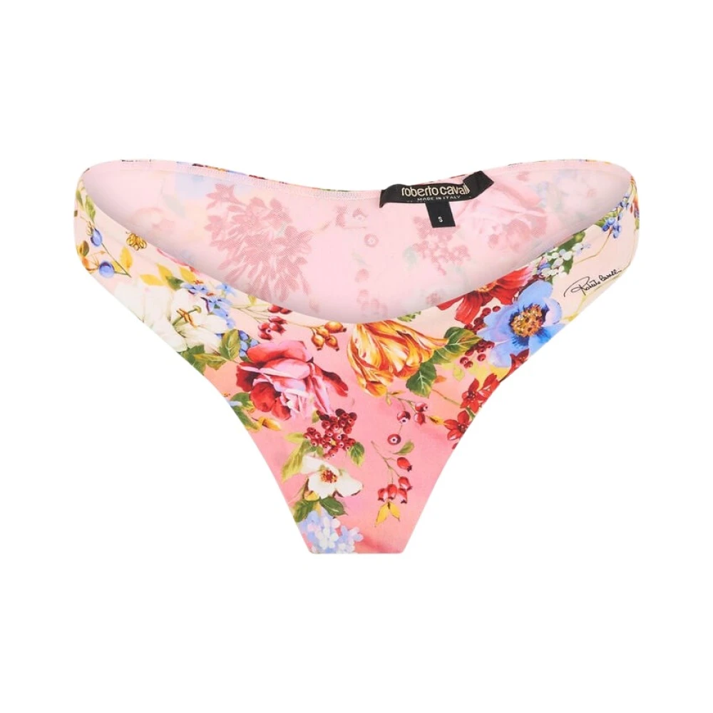Roberto Cavalli Women's Multicolor Miami Flowers Print Bikini Bottom - Bikinis - M - Swimwear