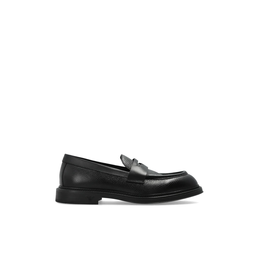 Emporio Armani Herren Schwarz Schuhe, K, 42 Eugröße: