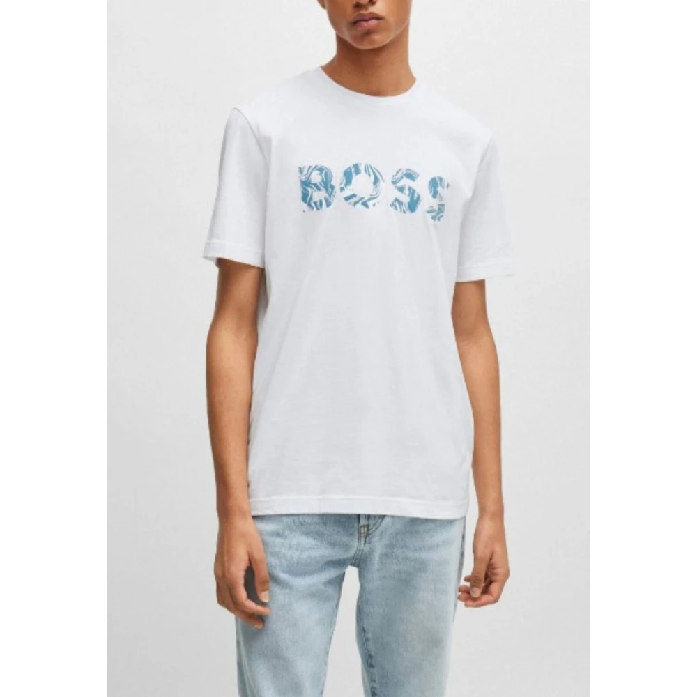 Hugo Boss Heren Ocean T-shirt White Heren