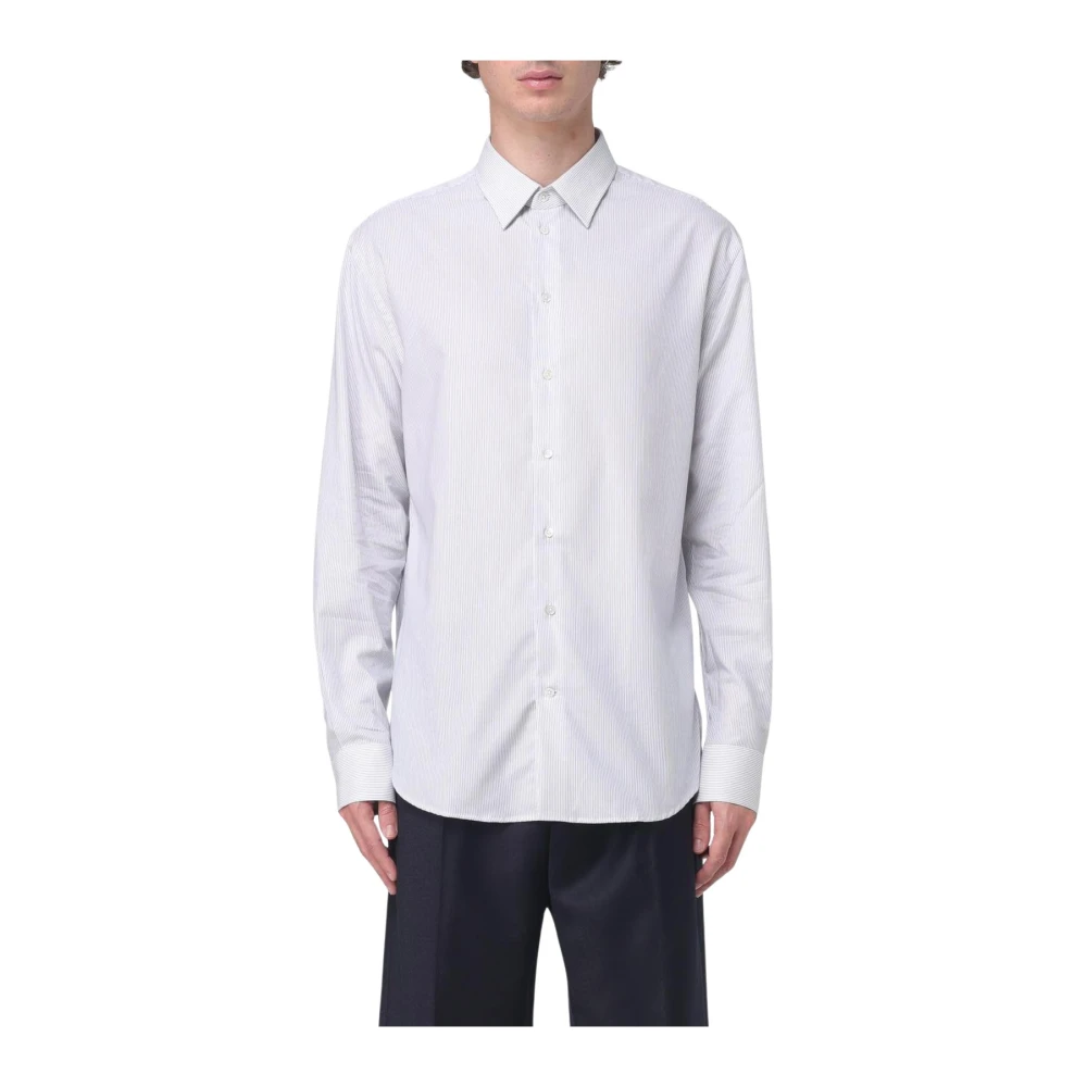 Emporio Armani Herren Weiß Shirts, Lgröße: