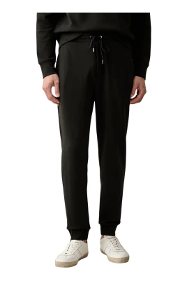 Joggers med logodetaljer i bomullsblandning