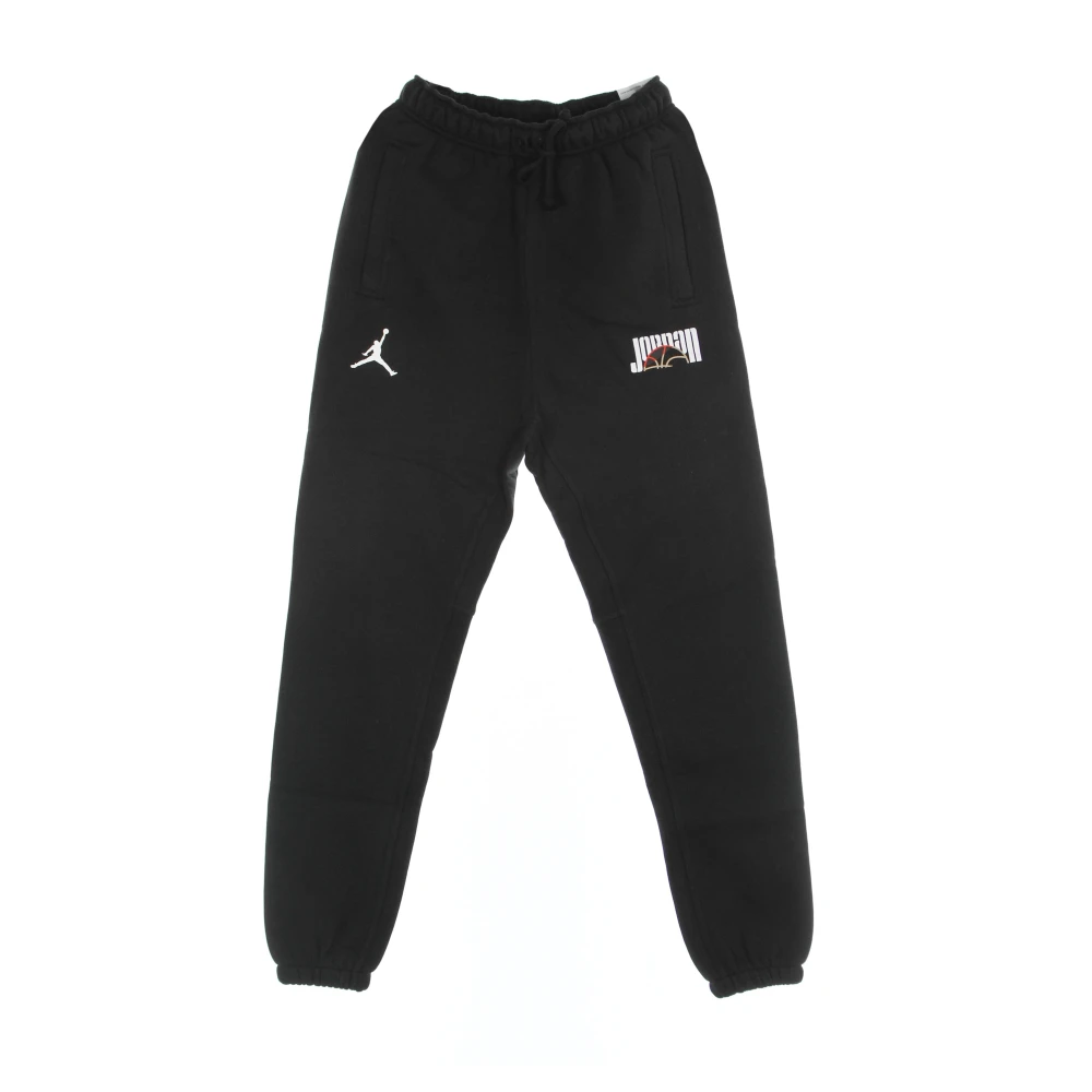Jordan Sportieve Fleece Trainingsbroek Zwart Wit Black Heren