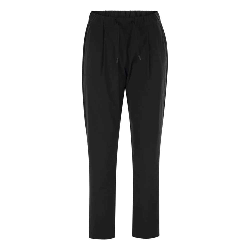 Herno Kvinno Svart Byxor Dam, S, Chinos