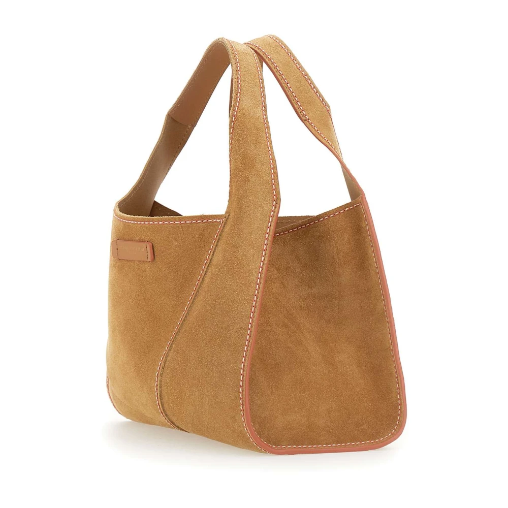 Gianni Chiarini Beige Leren Handtas Beige Dames