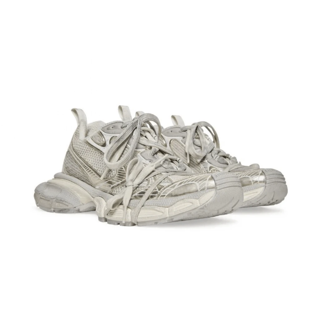 Balenciaga Sneakers met mesh-panel en metallic details White Dames