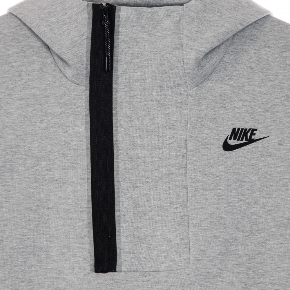 Nike Lichte Hoodie met Halve Rits Gray Heren