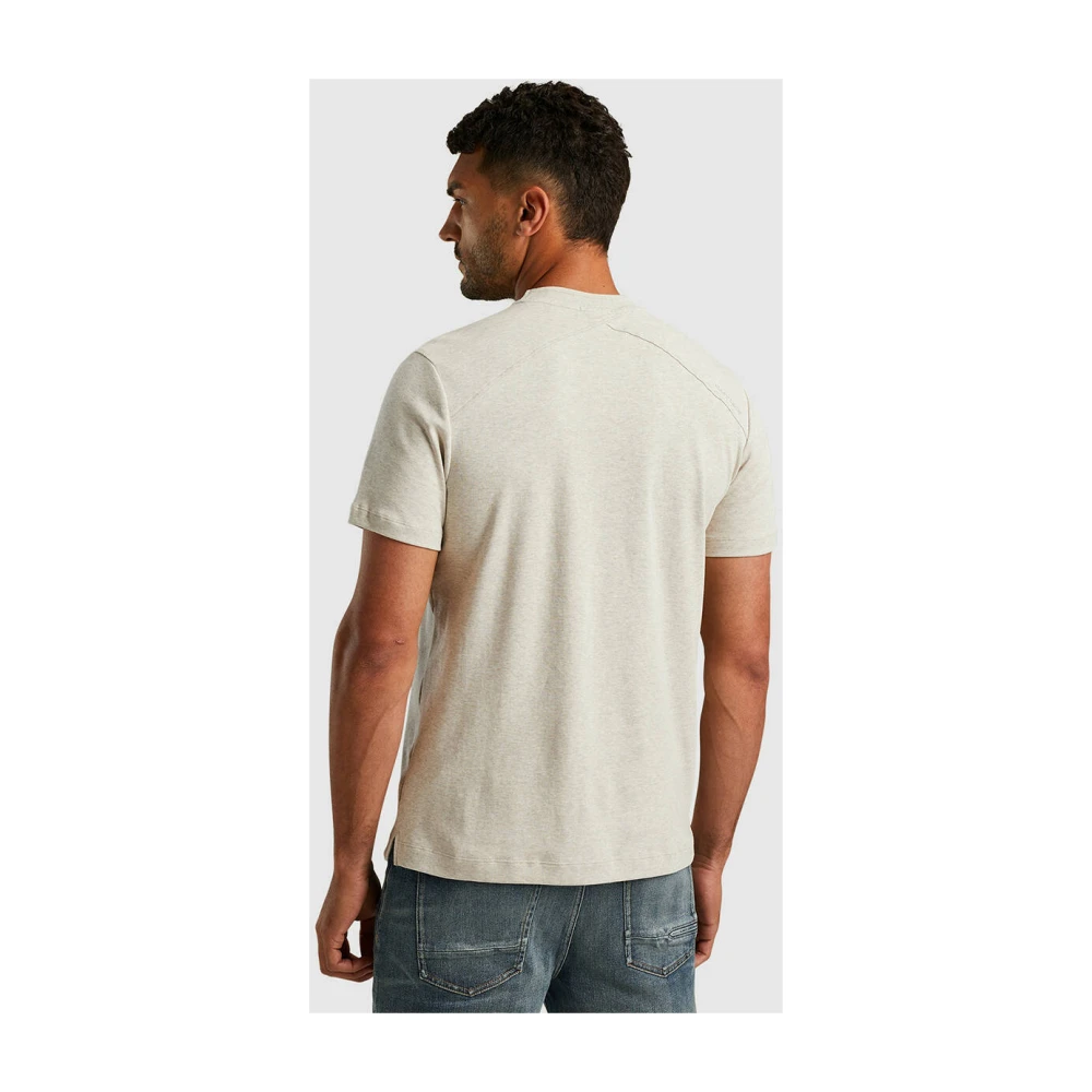 Cast Iron Korte mouw T-shirt met norHeren pasvorm Beige Heren