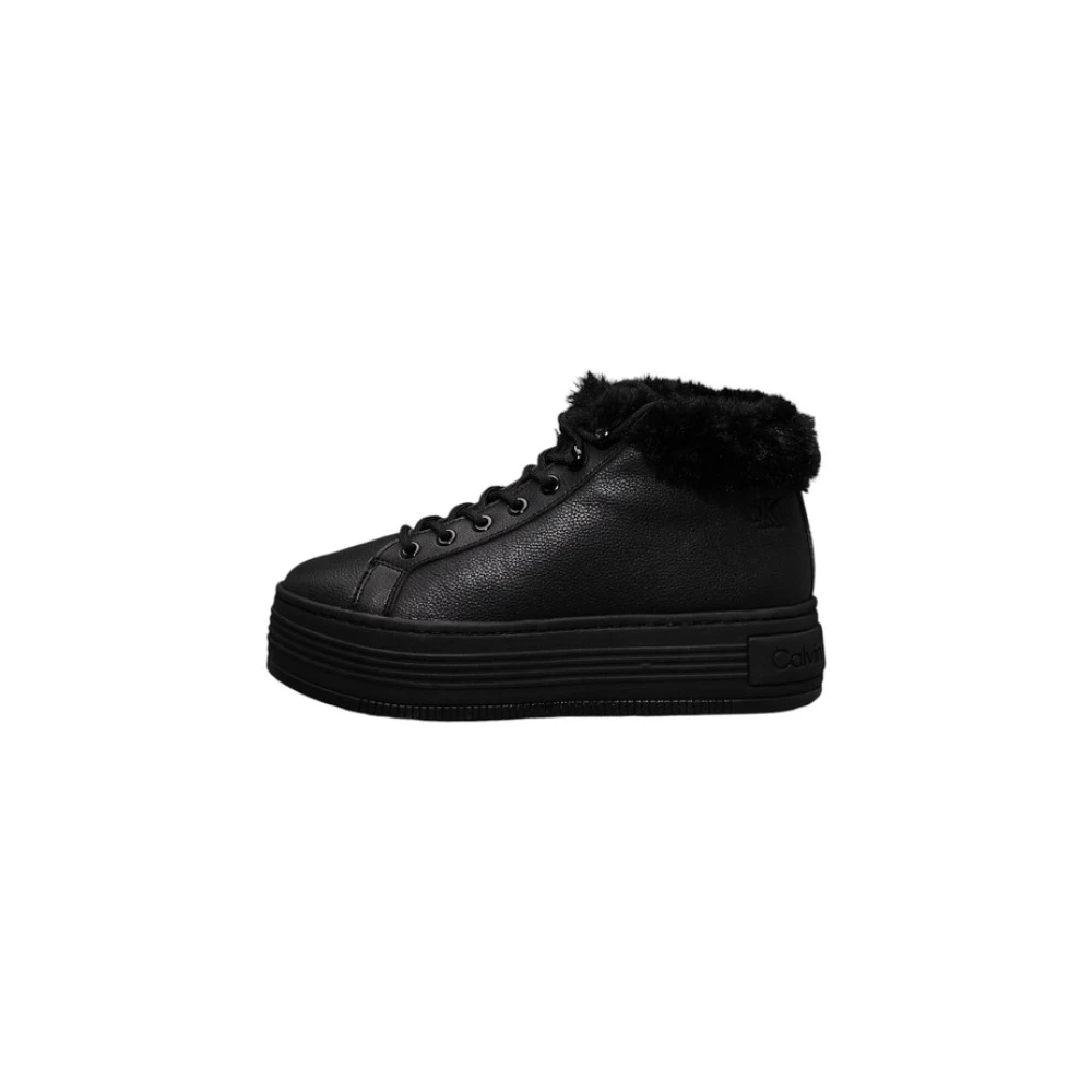 Calvin Klein Jeans Höga Top Sneakers Black, Dam