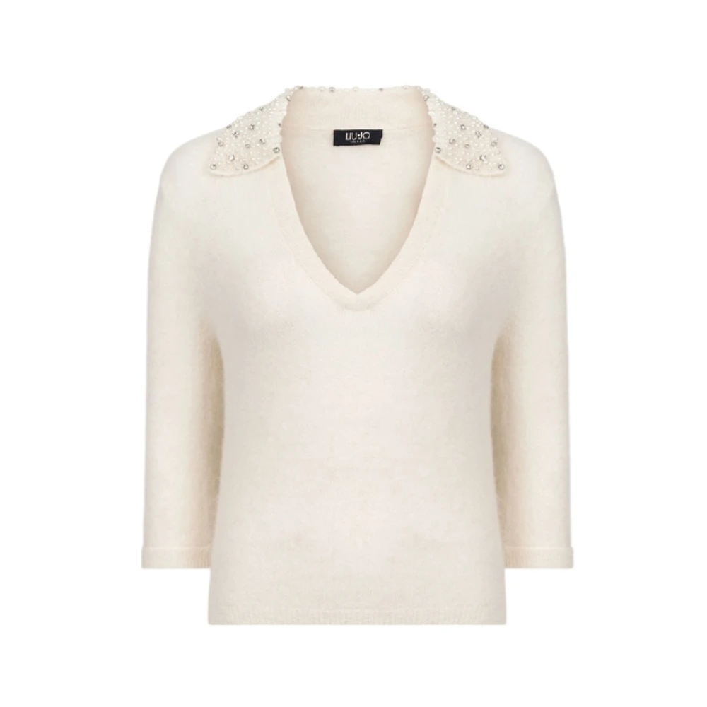 Liu Jo Stijlvolle Gebreide Top White Dames