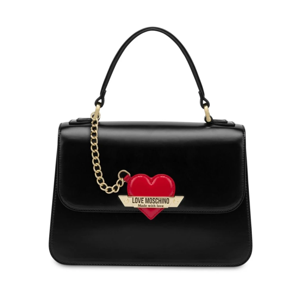 Love Moschino Stilren damhandväska i svart Black, Dam