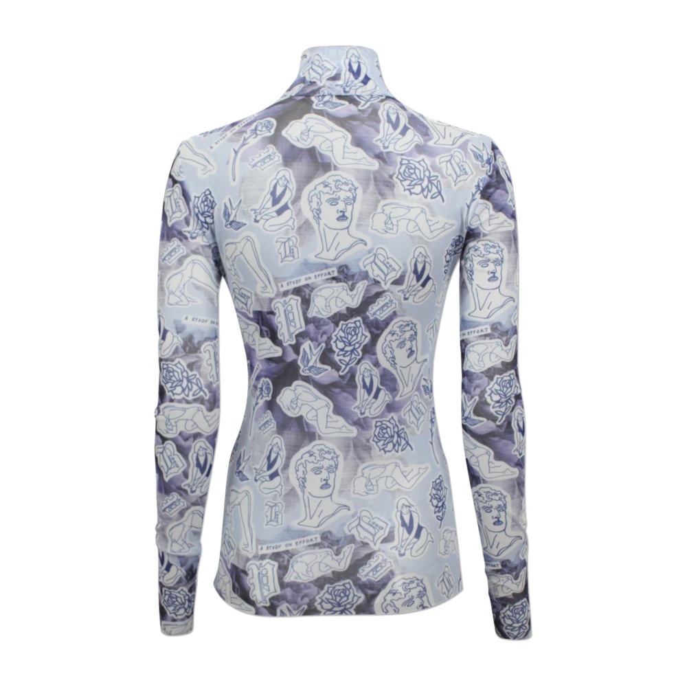 BAUM UND PFERDGARTEN Mesh Coltrui Blouse met Tattoo Print Multicolor Dames