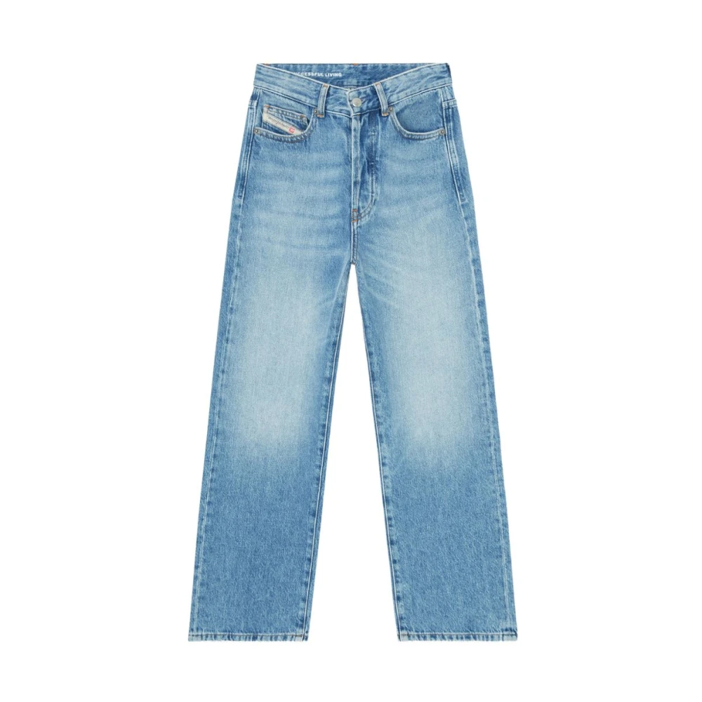 Diesel Blue Jeans - Female - Straight Fit Jeans - W26 - Jeans