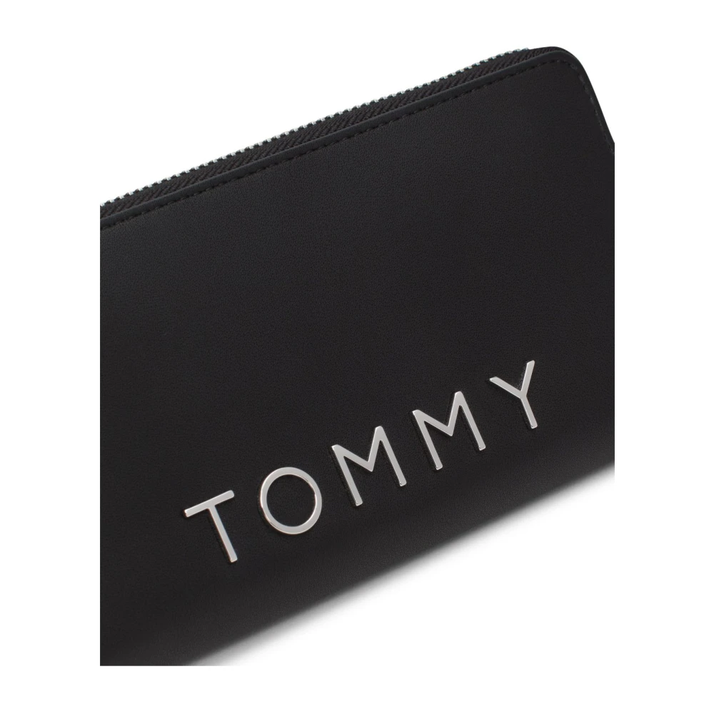 Tommy Jeans City Bold Logo Portemonnee PU Leer Black Dames