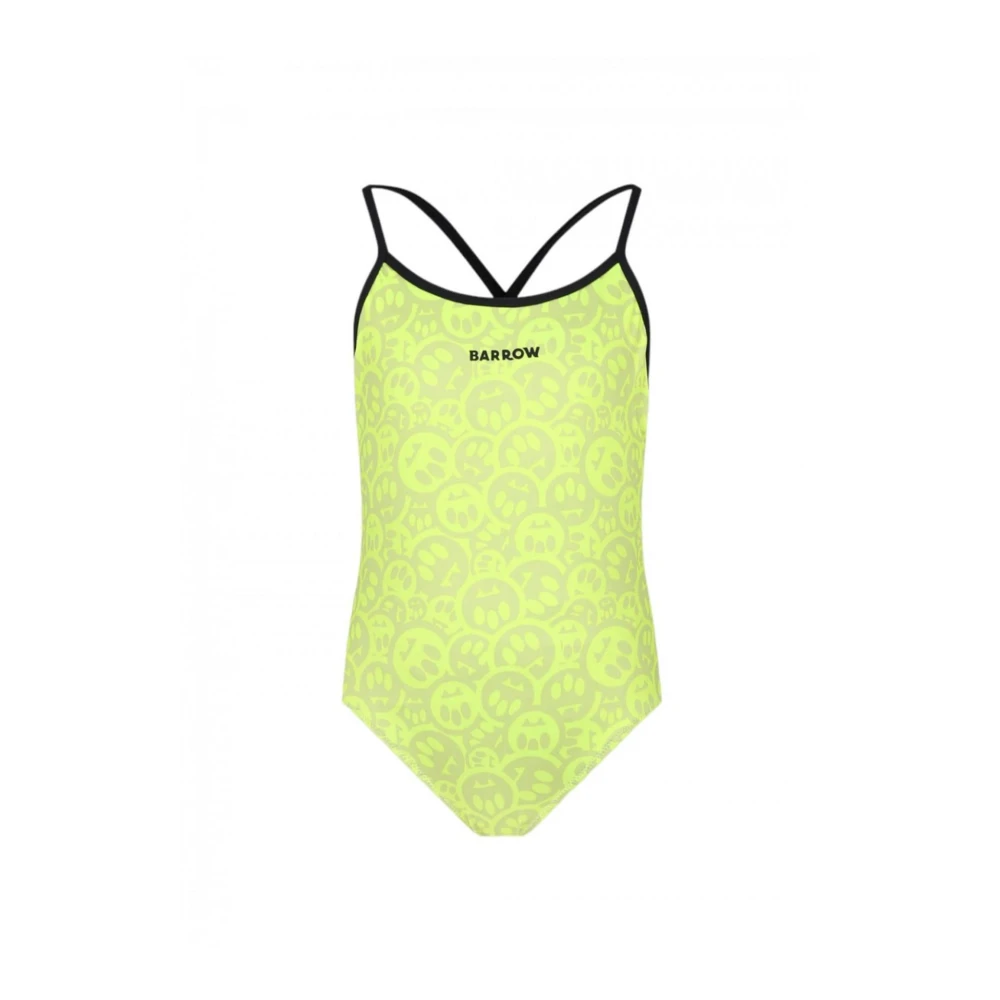 Barrow Yellow Kids Swimsuits, Female, 8 Y, Technical Fabric One-Piece Swimsuit