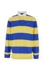 polo-a-rayures-en-coton-jaune-bleu