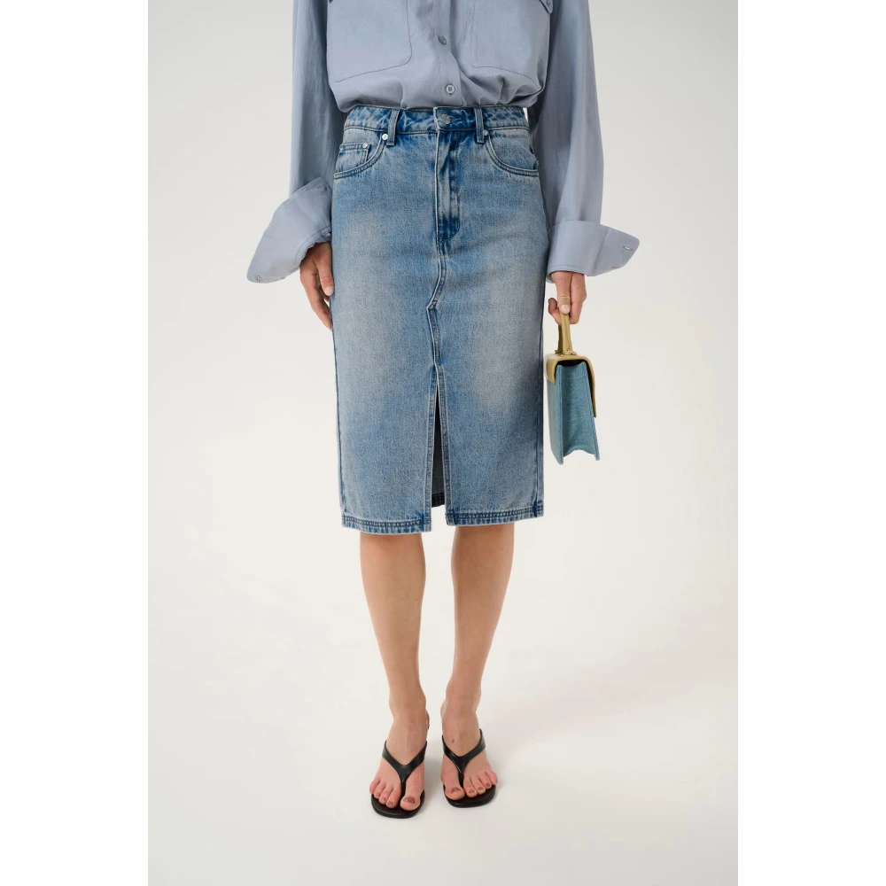 Gestuz Gzlayza Pencil Rok Blue Dames