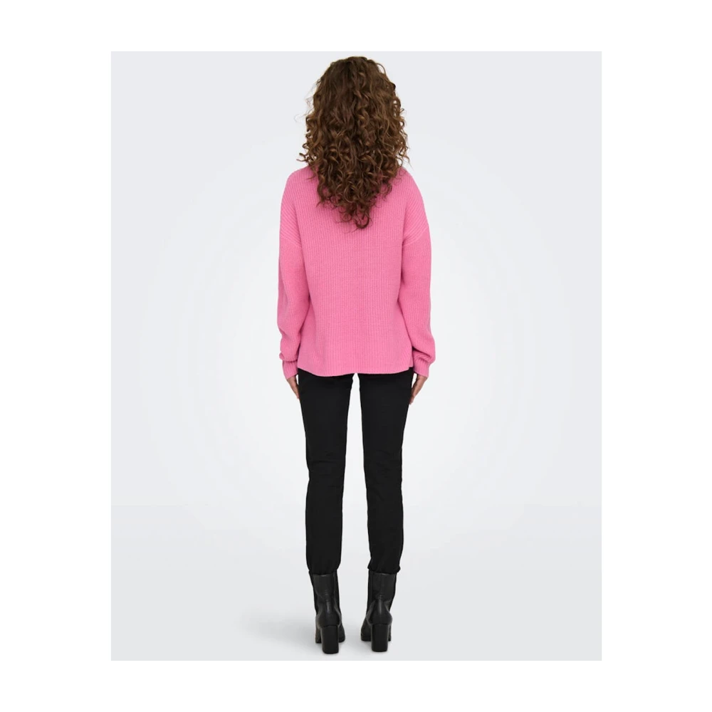 Only Luna Pullover Gebreide Trui Pink Dames