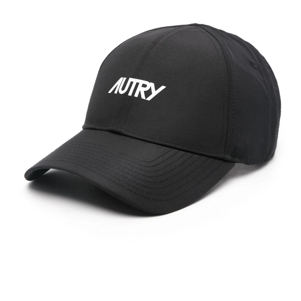 Autry Zwarte Nylon Unisex Baseball Cap Black Unisex