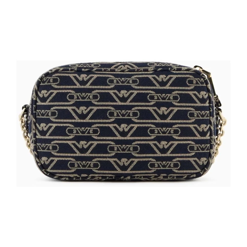 Emporio Armani Monogram Canvas Chain Crossbody Tas Multicolor Dames