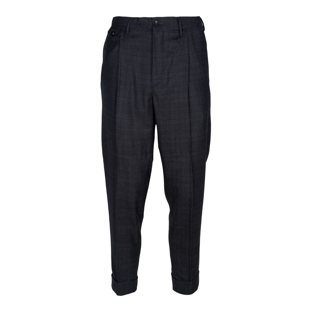 L.b.m. 1911 Black Slim-Fit Trousers, Male, 2XL, Carrot Fit Trousers