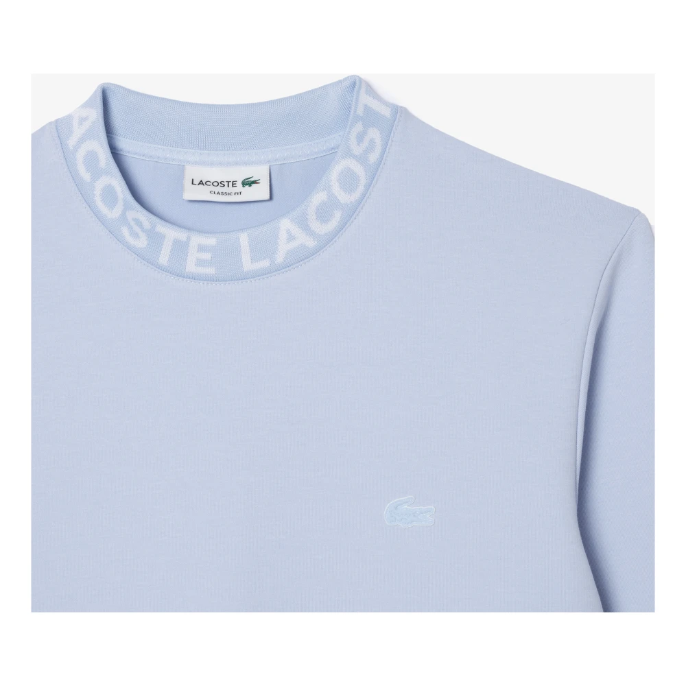 Lacoste Logo Sweater in Lichtblauw Blue Heren