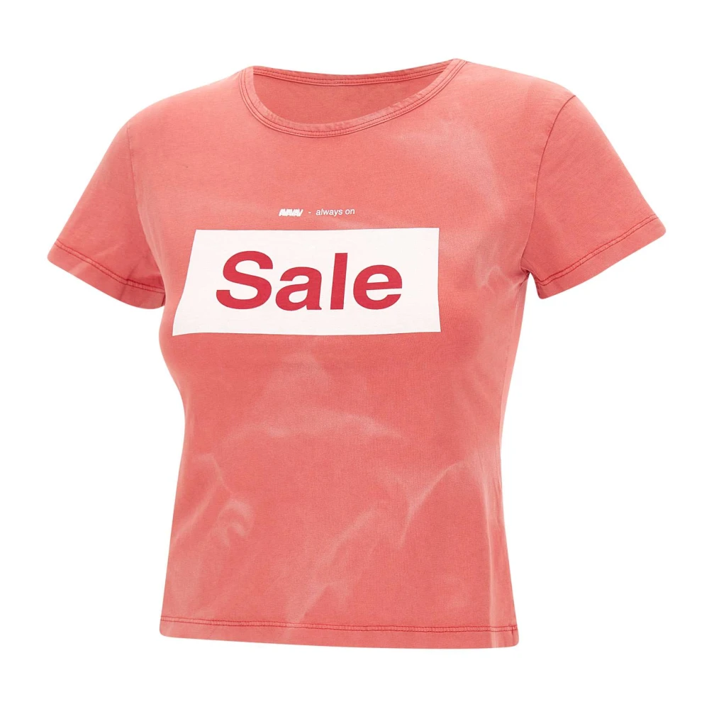 Avavav Dames Tie Dye T-shirt Oranje Orange Dames