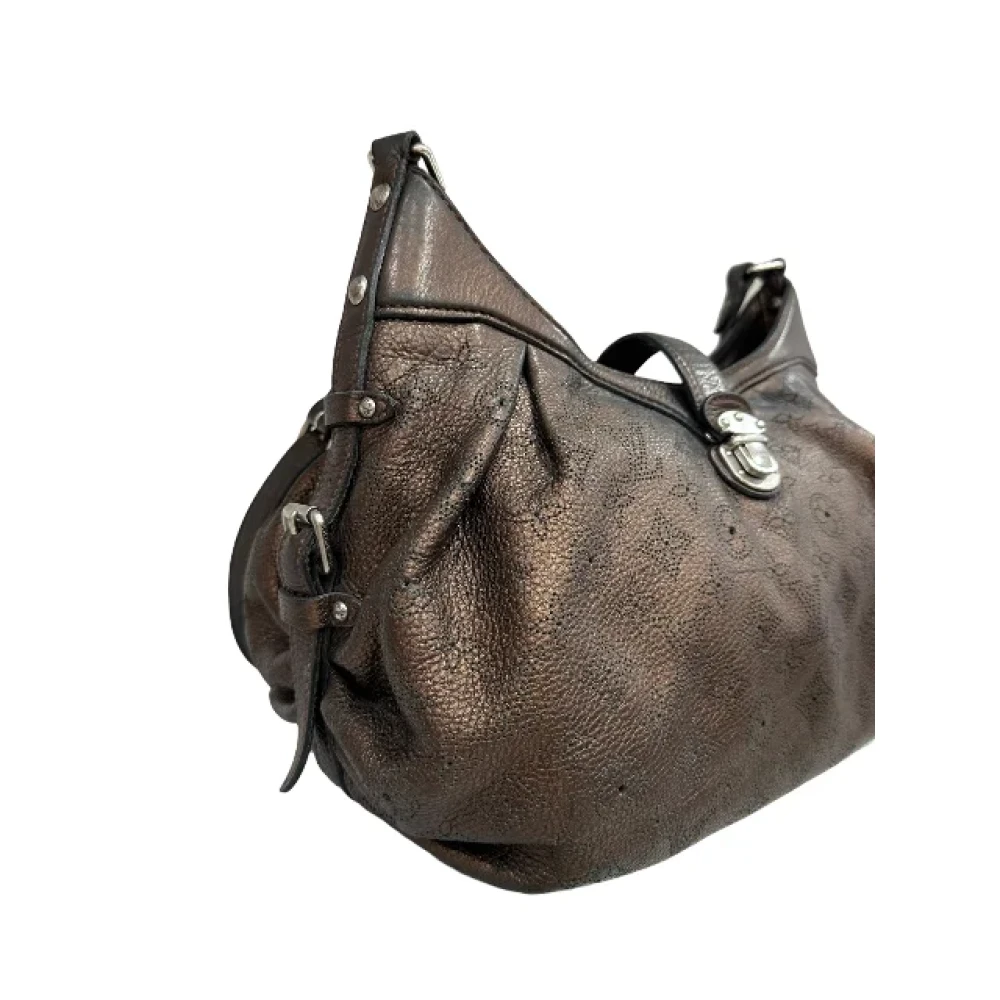 Louis Vuitton Vintage Tweedehands Mahina XS Leren Schoudertas Brown Dames