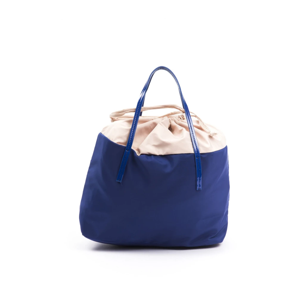 Byblos Stoffen en Synthetisch Leren Shopper Tas Blue Dames