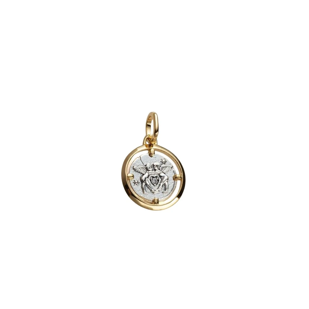 Pandora Cupids Medallion Charm - Female - Necklaces - Multicolor - One Size - Accessories