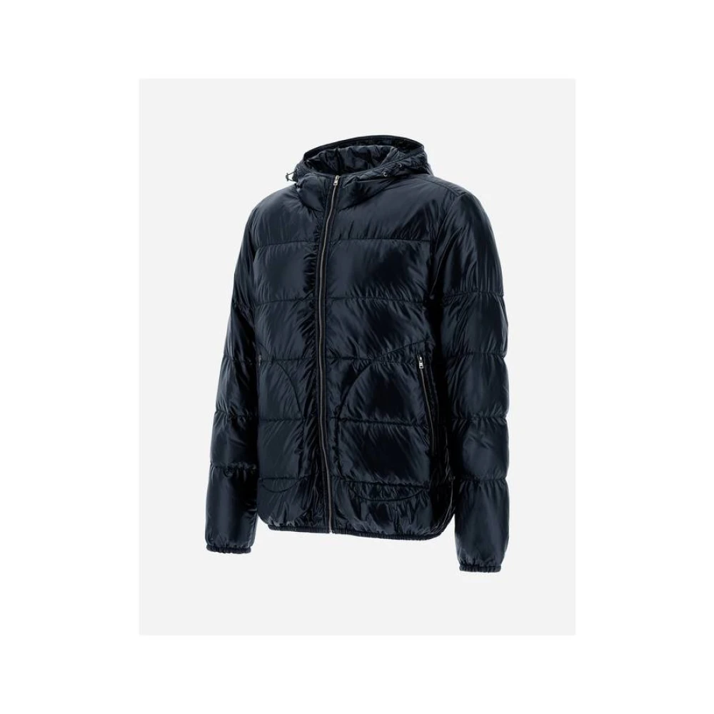 Herno Ultralichte Nylon Bomberjack Blue Heren