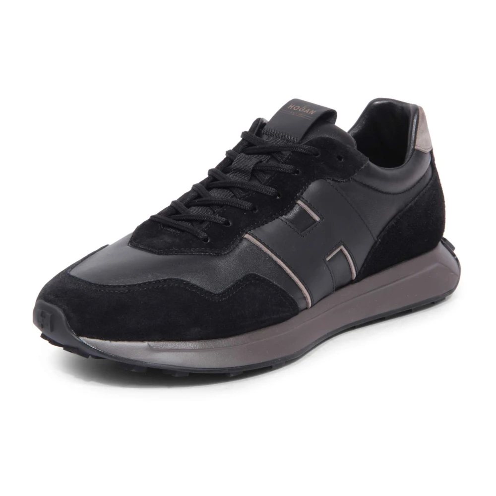Hogan H601 Allacciato H Patch Heren Schoenen Zwart