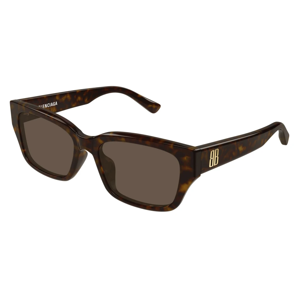 Balenciaga Unisex Brown Rectangular Sunglasses - Sunglasses - 56 Mm - Accessories