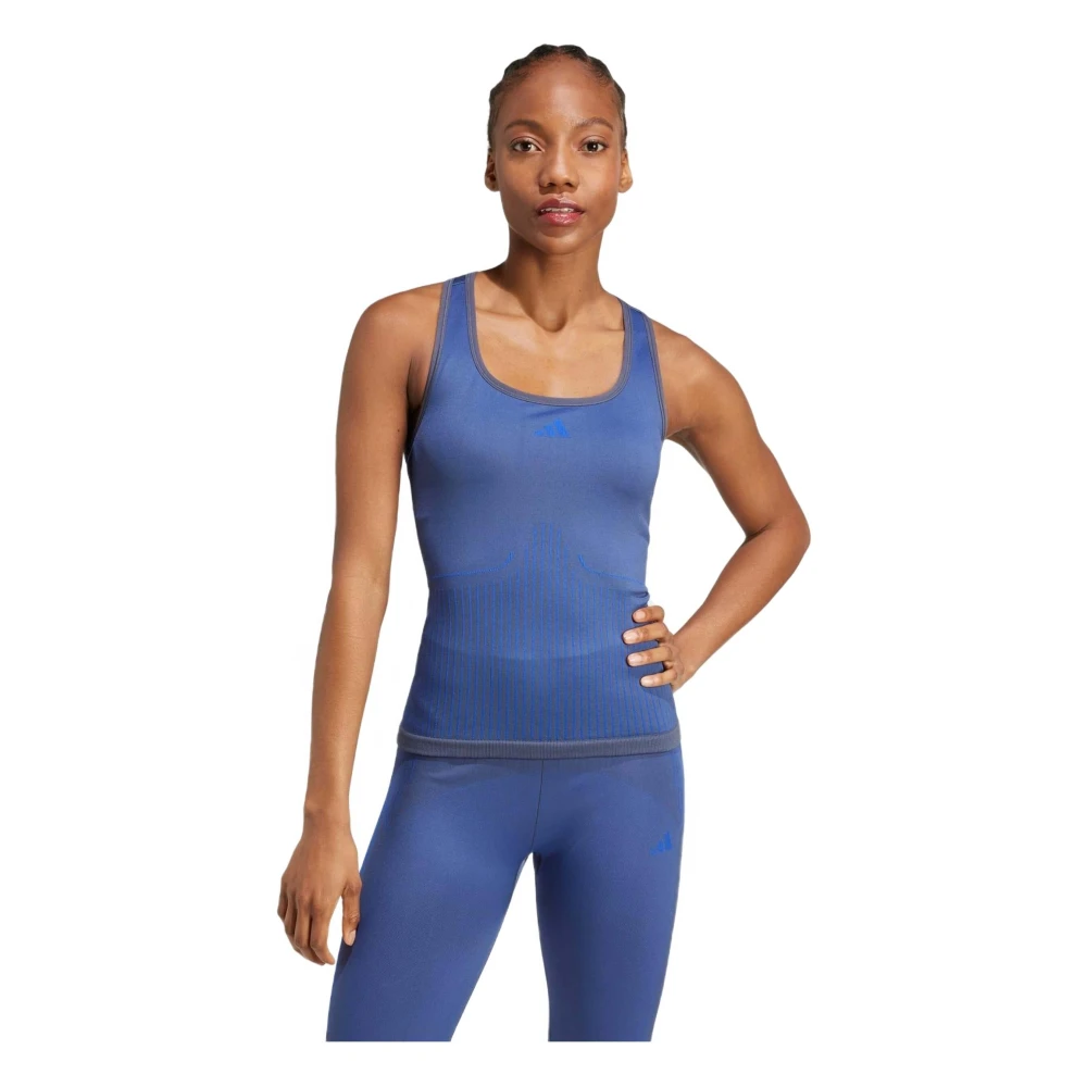 Adidas Aeroknit Tank Top Blue Dames