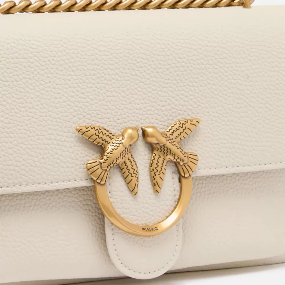 pinko Love One Soft Cross Body Tas Beige Dames