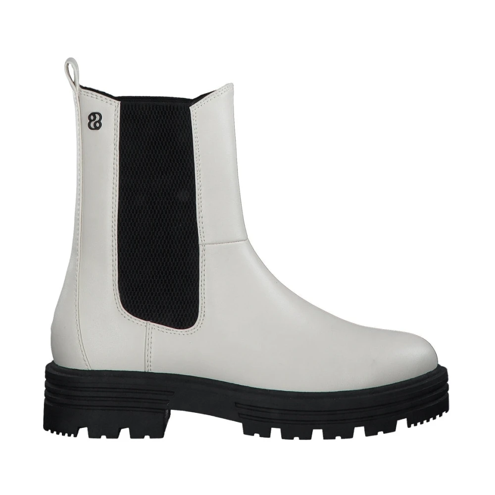 S.oliver Women's White Chelsea Boots, 6 Uk, Casual Closed Booties