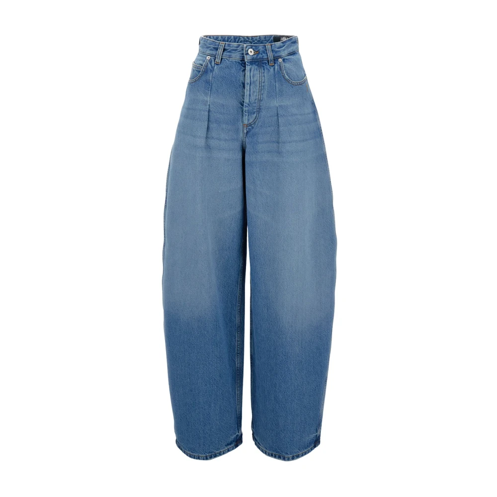 Jacquemus Blue Loose Fit Jeans, Female, W25, Le De-Nimes Ovalo Jeans