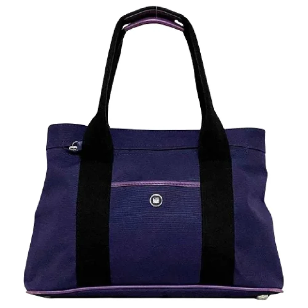 Loewe Pre-owned Cotton shoulder-bags Purple Dames