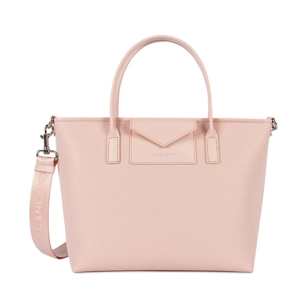 Lancaster Pink Shopping Bags, Female, One Size, Maya Double Kba Tote Bag
